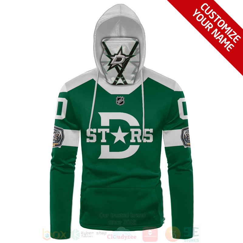 NHL Dallas Stars Personalized 3D Hoodie Mask 1