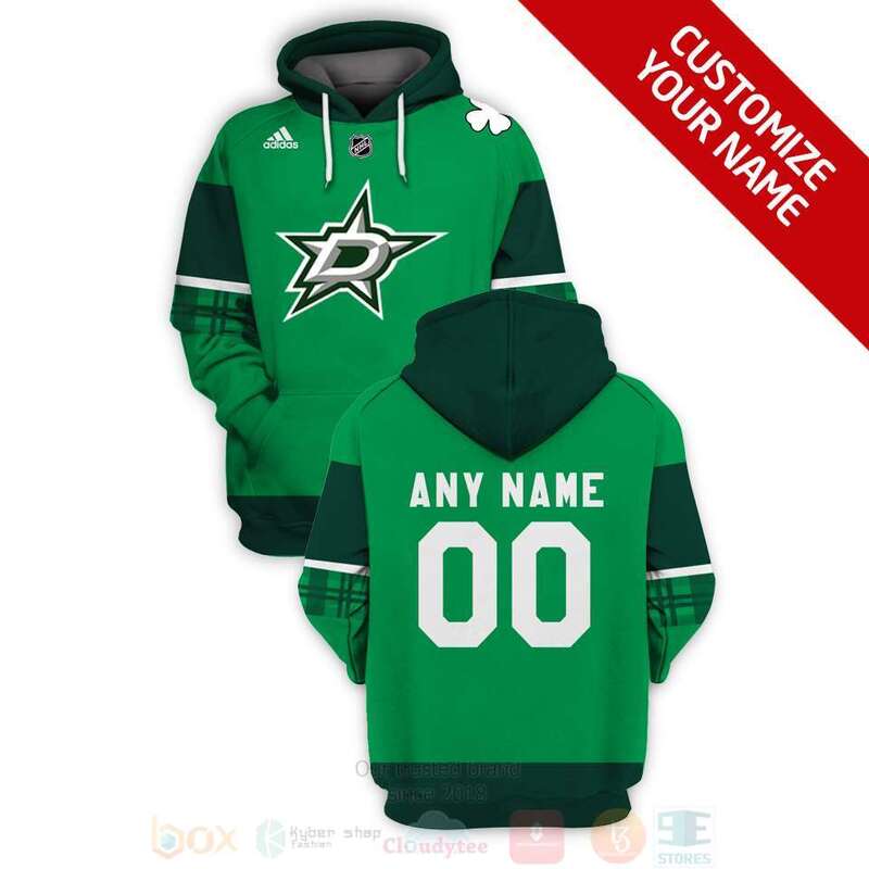 NHL Dallas Stars Personalized Green 3D Hoodie Shirt