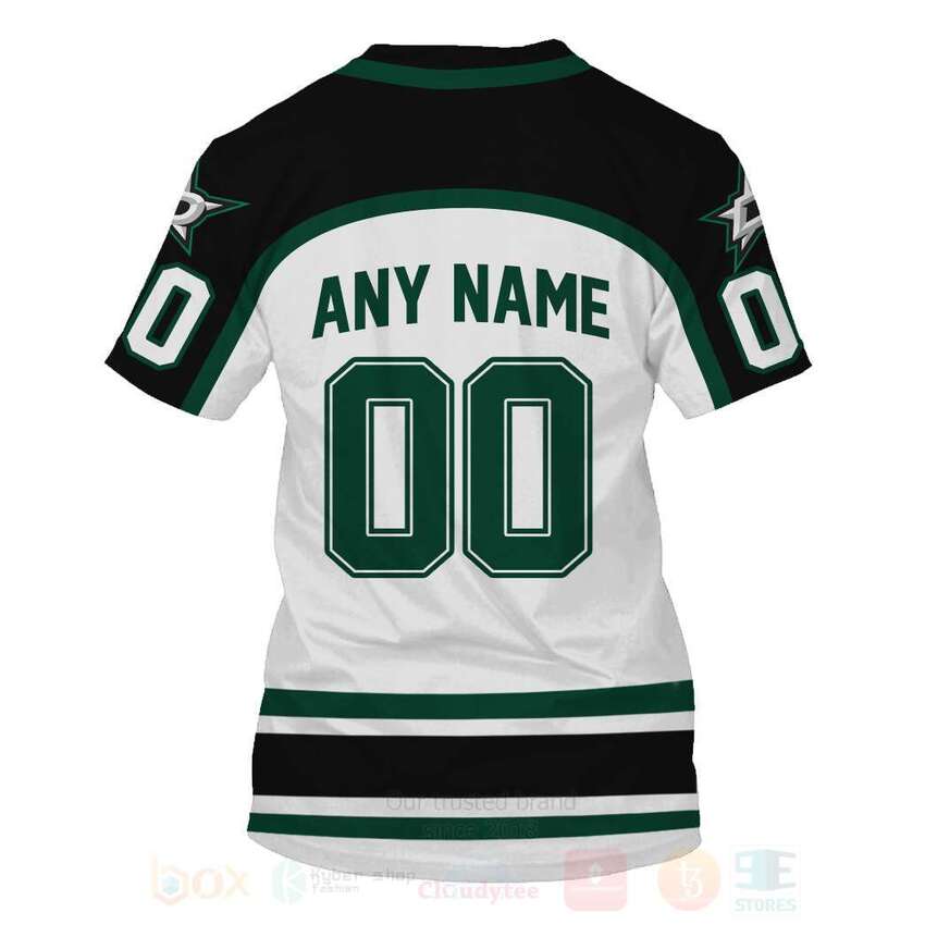 NHL Dallas Stars Personalized White 3D Hoodie Shirt 1 2 3 4 5 6 7