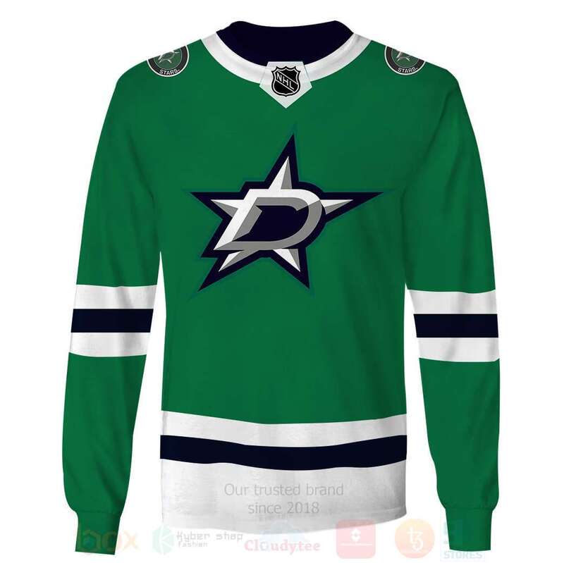 NHL Dallas Stars Team Personalized 3D Long Sleeve