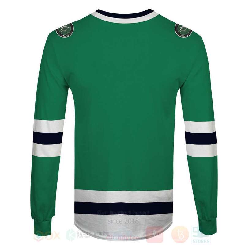 NHL Dallas Stars Team Personalized 3D Long Sleeve 1