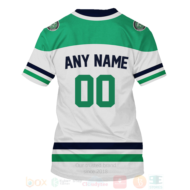 NHL Dallas Stars Team Personalized White 3D Hoodie Shirt 1 2 3 4 5 6 7