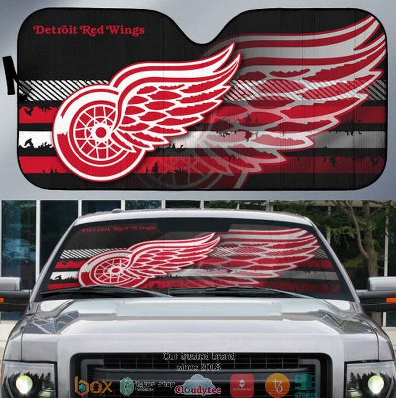 NHL Detroit Red Wings Car Sunshade