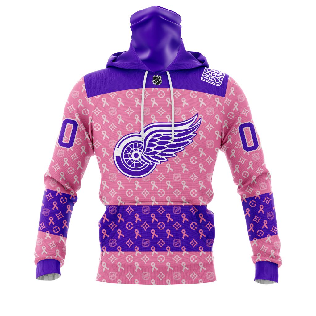 BEST NHL Detroit Red Wings Fights Cancer Jersey Personalized 3D Hoodie, T-Shirt 4 NHL Detroit Red Wings Fights Cancer Jersey Personalized 3D Hoodie Shirt 1 2 3