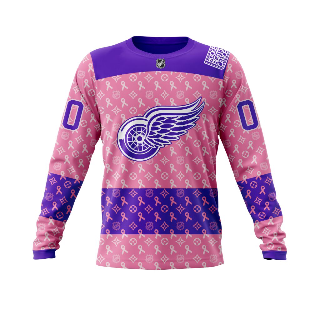 BEST NHL Detroit Red Wings Fights Cancer Jersey Personalized 3D Hoodie, T-Shirt 6 NHL Detroit Red Wings Fights Cancer Jersey Personalized 3D Hoodie Shirt 1 2 3 4 5