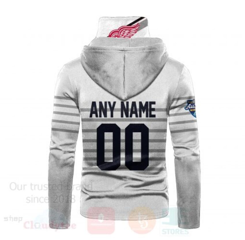 BEST NHL Detroit Red Wings Personalized Custom White All Printed Hoodie Mask 3 NHL Detroit Red Wings Personalized White 3D Hoodie Mask 1 2