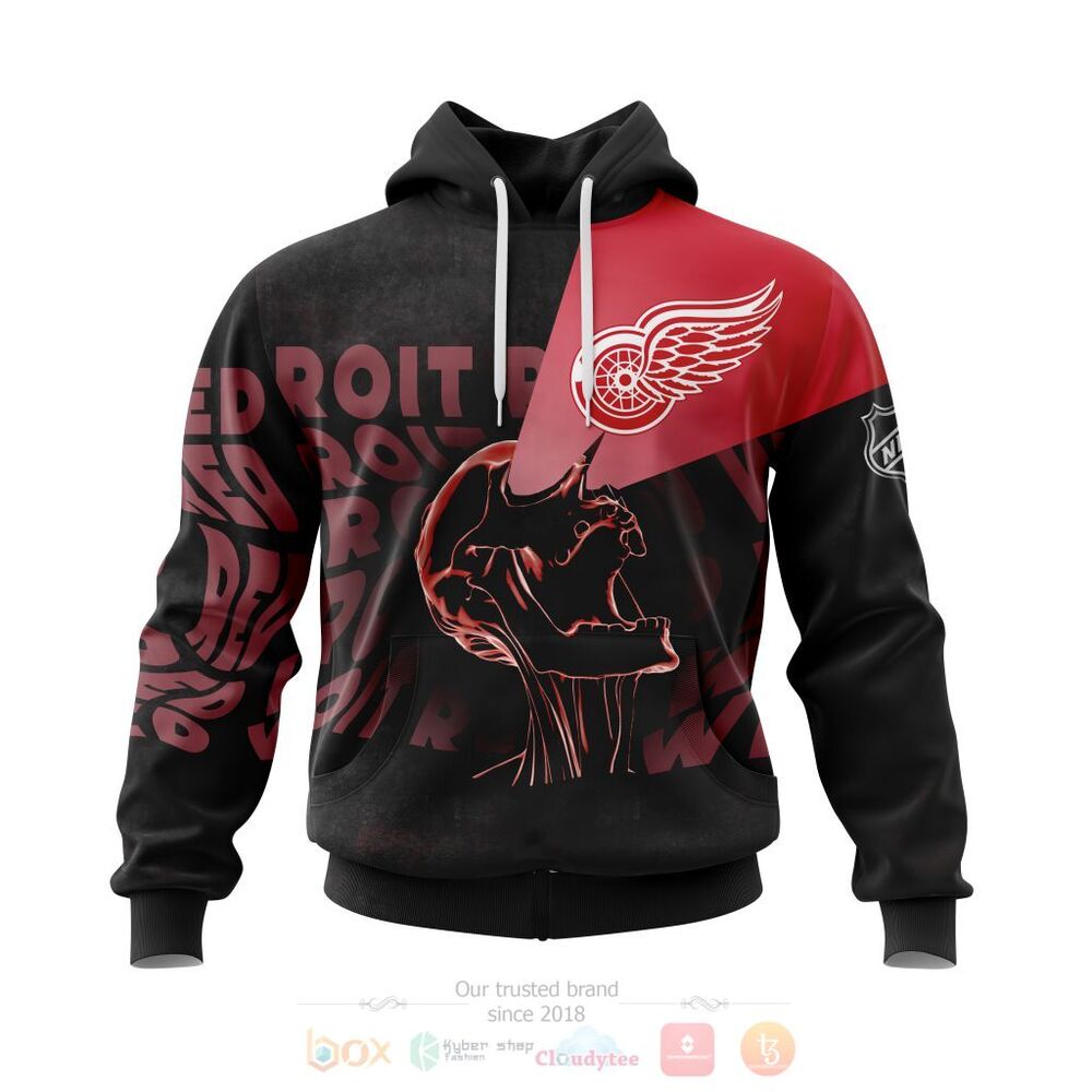 NHL Detroit Red Wings Specialized Skull Concepts Personalized 3D Hoodie Shirt