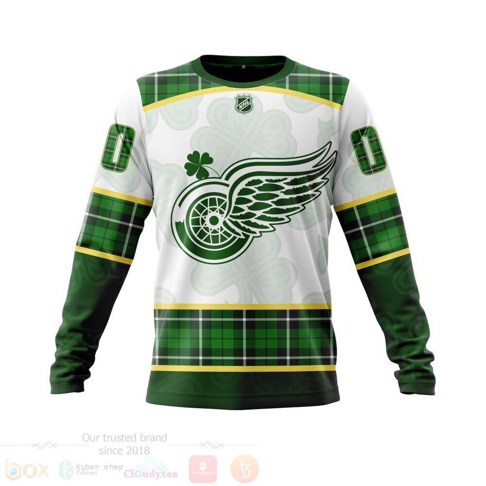BEST NHL Detroit Red Wings St.Patrick Days Concepts All Over Print Custom Hoodie, T-Shirt 3 NHL Detroit Red Wings St Patrick Days Concepts 3D Hoodie Shirt 1 2