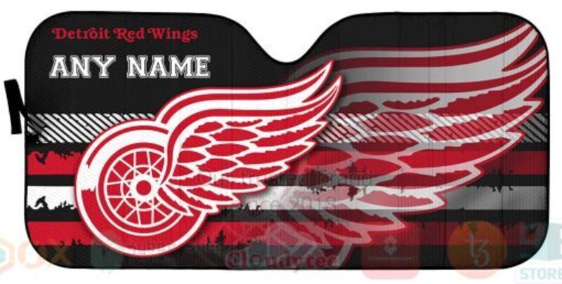 NHL Detroit Red Wings Universal Auto Car Sun Shade 1