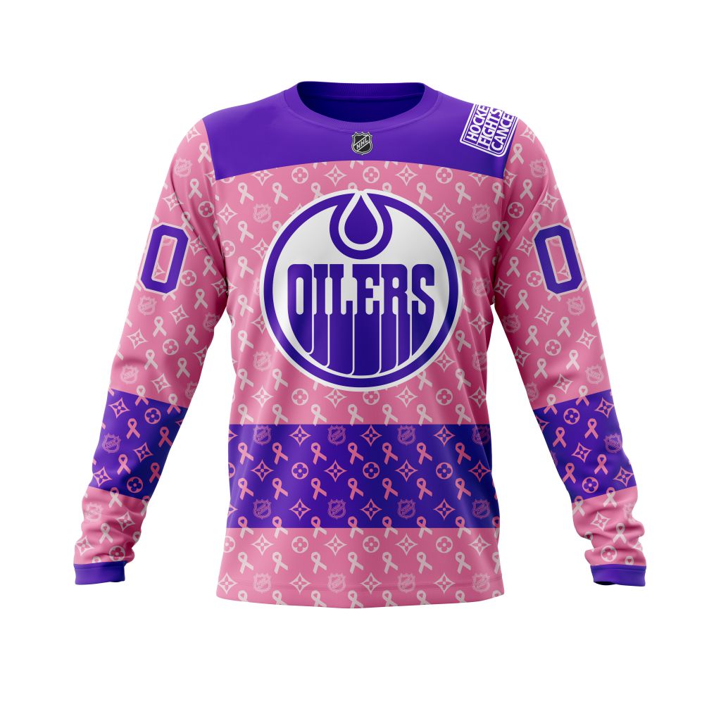 BEST NHL Edmonton Oilers Fights Cancer Jersey Personalized 3D Hoodie, T-Shirt 6 NHL Edmonton Oilers Fights Cancer Jersey Personalized 3D Hoodie Shirt 1 2 3 4 5