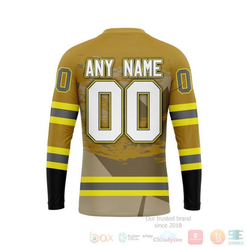BEST NHL Edmonton Oilers Honnor Firefighter Yellow Full Printing Custom 3D Hoodie, T-Shirt 5 NHL Edmonton Oilers Honnor Firefighter Yellow 3D Hoodie Shirt 1 2 3 4