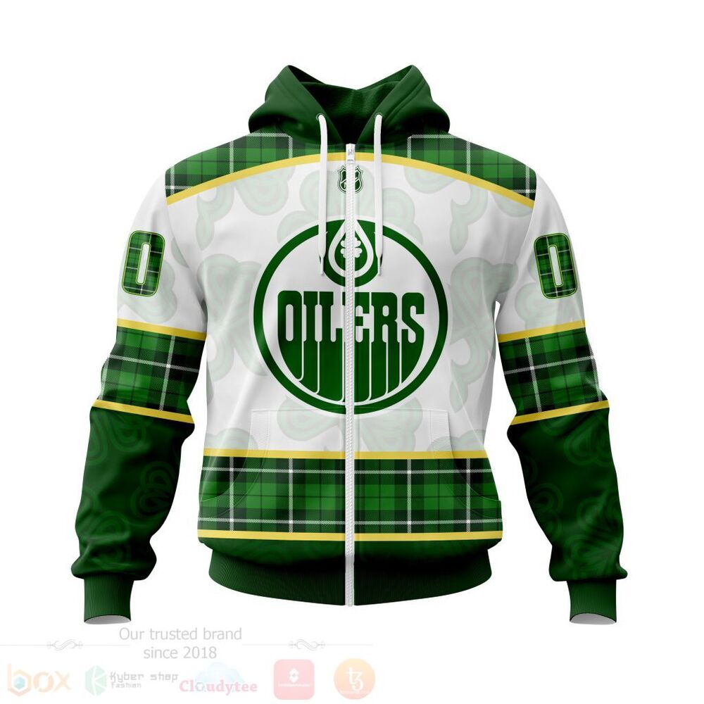 BEST NHL Edmonton Oilers St.Patrick Days Concepts All Over Print Custom Hoodie, T-Shirt 2 NHL Edmonton Oilers St Patrick Days Concepts 3D Hoodie Shirt 1