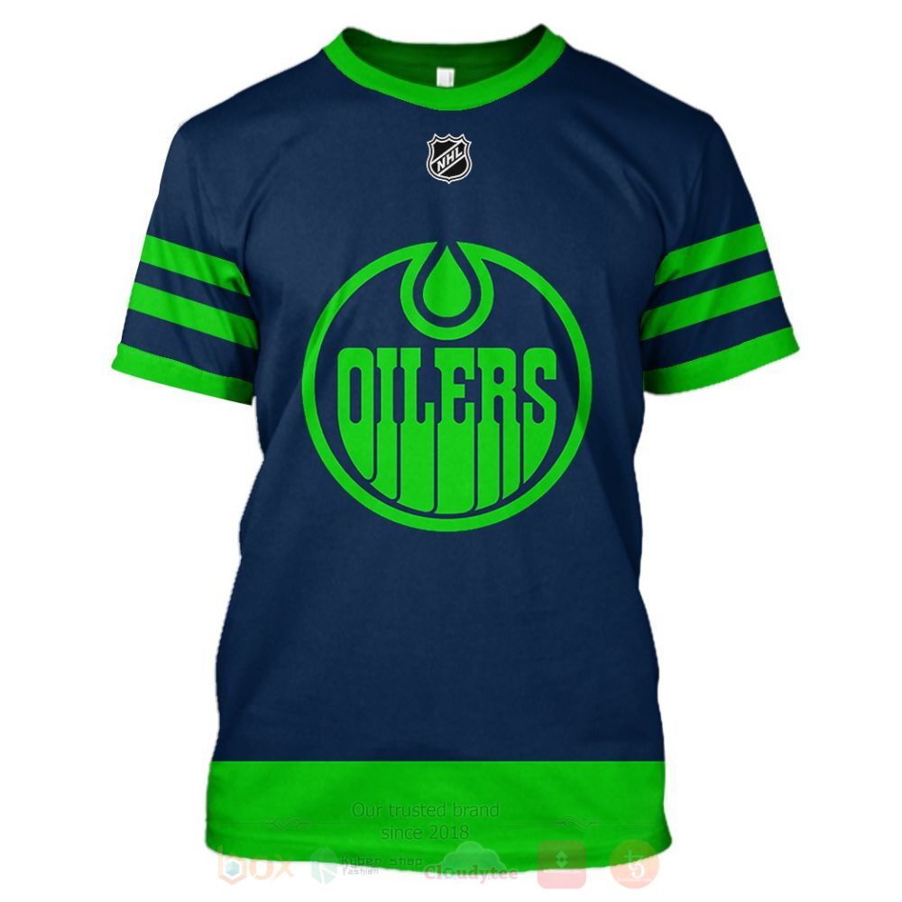 BEST NHL Edmonton Oilers Ver1 Personalized All Over Print Custom Hoodie, T-Shirt 2 NHL Edmonton Oilers Ver1 Personalized 3D Hoodie Shirt 1