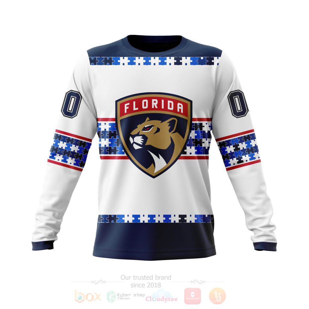 BEST NHL Florida Panthers Autism Awareness Personalized All Over Print Custom Hoodie, T-Shirt 3 NHL Florida Panthers Autism Awareness Personalized 3D Hoodie Shirt 1 2
