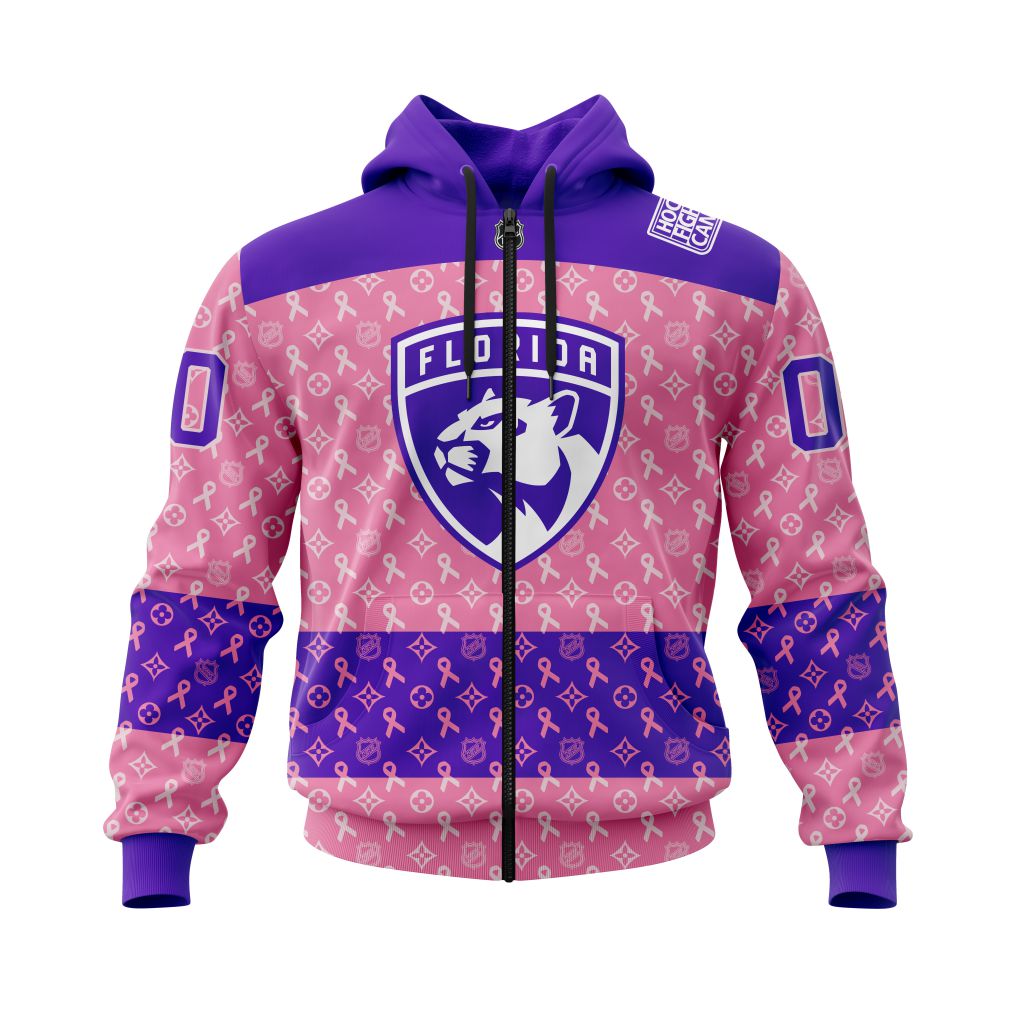 BEST NHL Florida Panthers Fights Cancer Jersey Personalized 3D Hoodie, T-Shirt 2 NHL Florida Panthers Fights Cancer Jersey Personalized 3D Hoodie Shirt 1