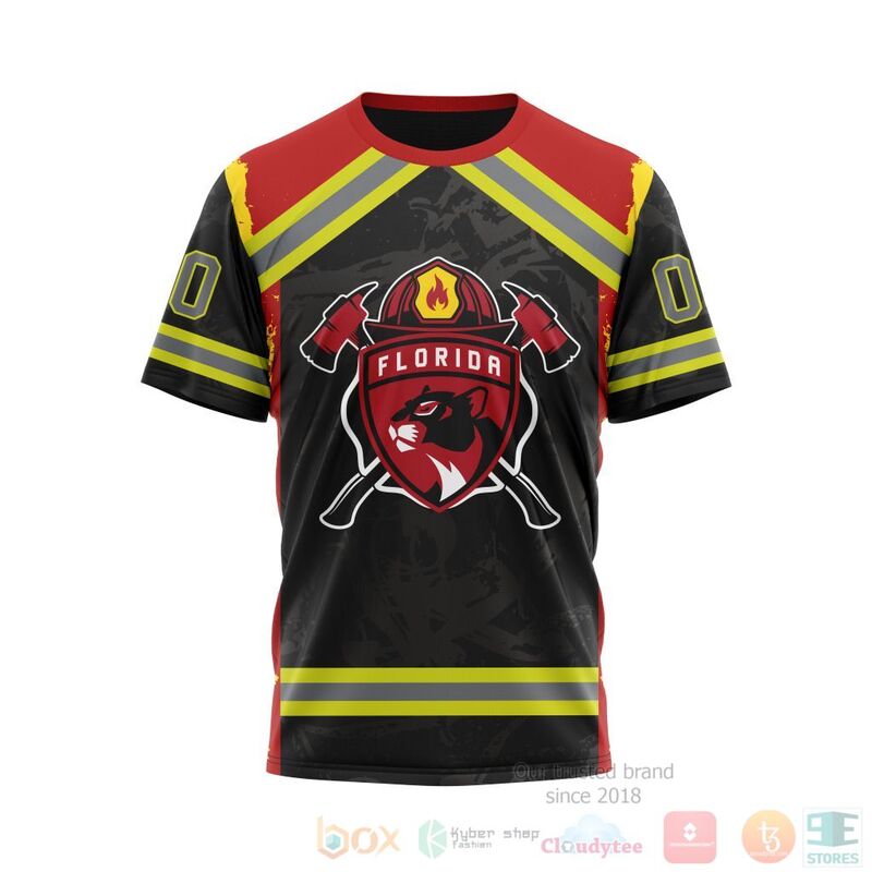 BEST NHL Florida Panthers Honnor Firefighter Black Full Printing Custom 3D Hoodie, T-Shirt 4 NHL Florida Panthers Honnor Firefighter Black 3D Hoodie Shirt 1 2 3