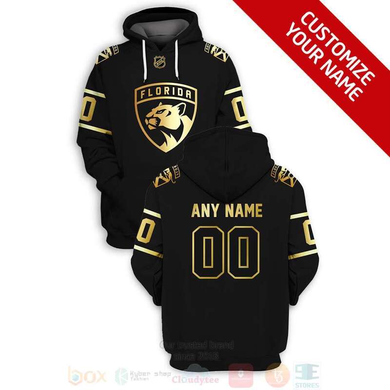 NHL Florida Panthers Personalized Black 3D Hoodie Shirt