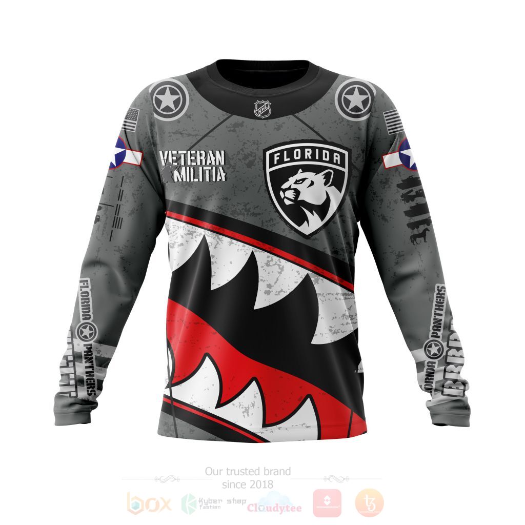 BEST NHL Florida Panthers Veterans Kits Personalized All Over Print Custom Hoodie, T-Shirt 3 NHL Florida Panthers Veterans Kits Personalized 3D Hoodie Shirt 1 2