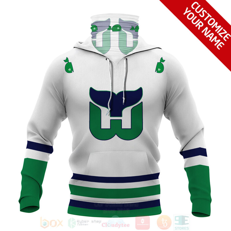 NHL Hartford Whalers Personalized 3D Hoodie Mask 1