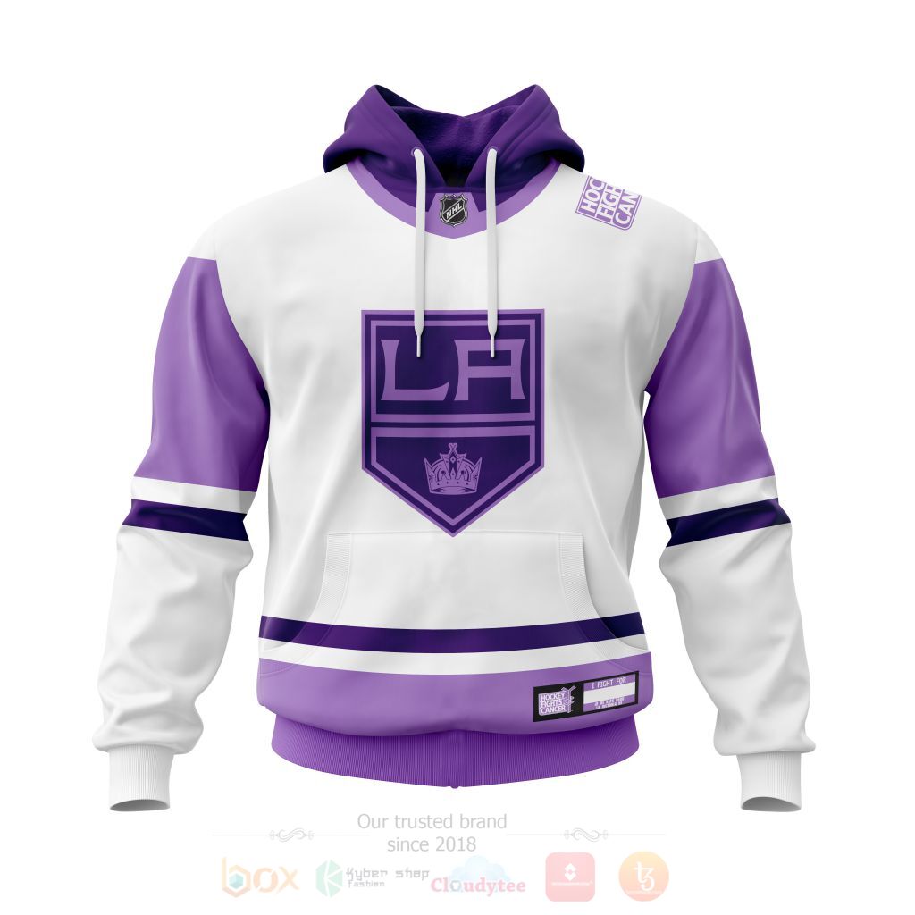 BEST NHL Los Angeles Kings Fights Cancer Personalized All Over Print Custom Hoodie, T-Shirt 14 NHL Los Angeles Kings Fights Cancer Personalized 3D Hoodie Shirt