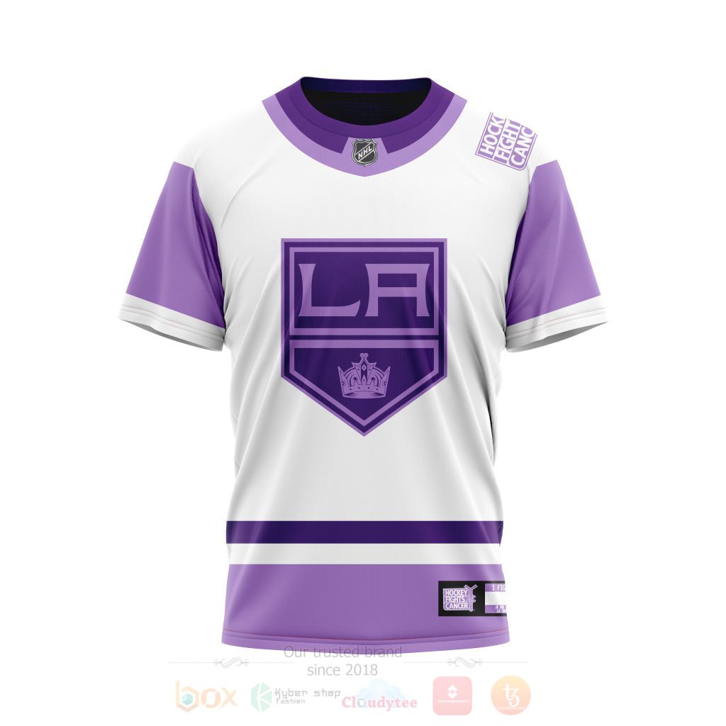BEST NHL Los Angeles Kings Fights Cancer Personalized All Over Print Custom Hoodie, T-Shirt 4 NHL Los Angeles Kings Fights Cancer Personalized 3D Hoodie Shirt 1 2 3