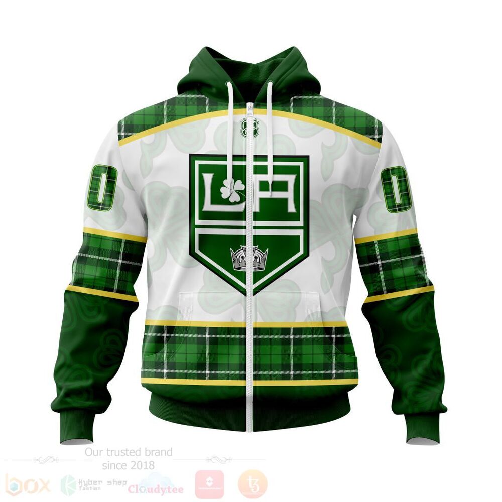BEST NHL Los Angeles Kings St.Patrick Days Concepts All Over Print Custom Hoodie, T-Shirt 2 NHL Los Angeles Kings St Patrick Days Concepts 3D Hoodie Shirt 1