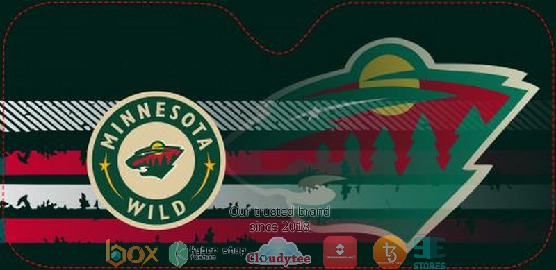 NHL Minnesota Wild car sunshade 3 NHL Minnesota Wild car sunshade 1 2