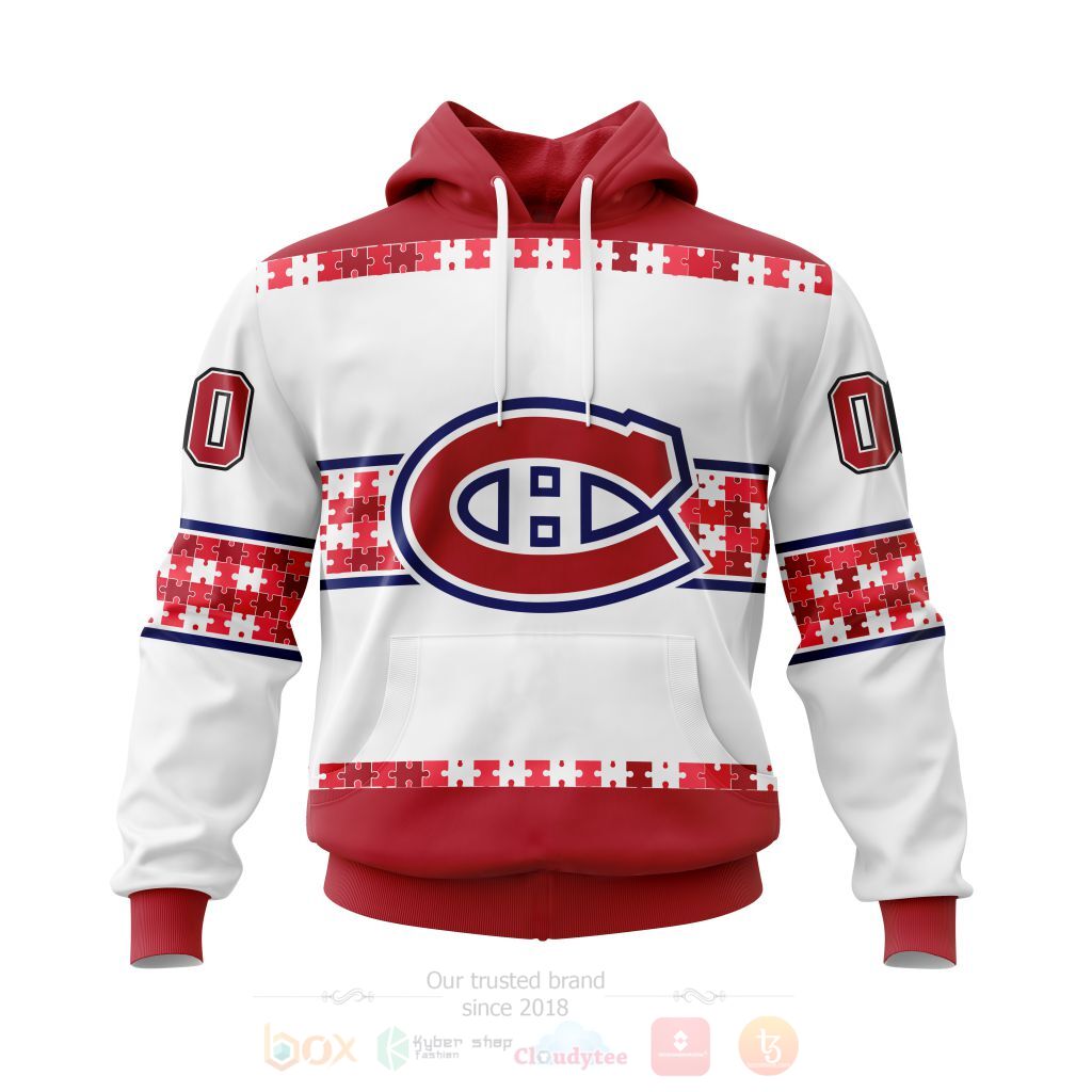 NHL Montreal Canadiens Autism Awareness Ver3 Personalized 3D Hoodie Shirt