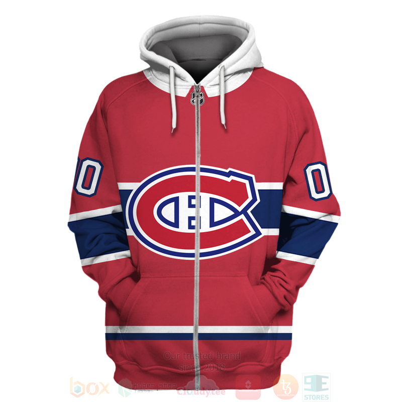 BEST NHL Montreal Canadiens Personalized Full Printing 3D Hoodie, Shirt 2 NHL Montreal Canadiens Personalized 3D Hoodie Shirt 1