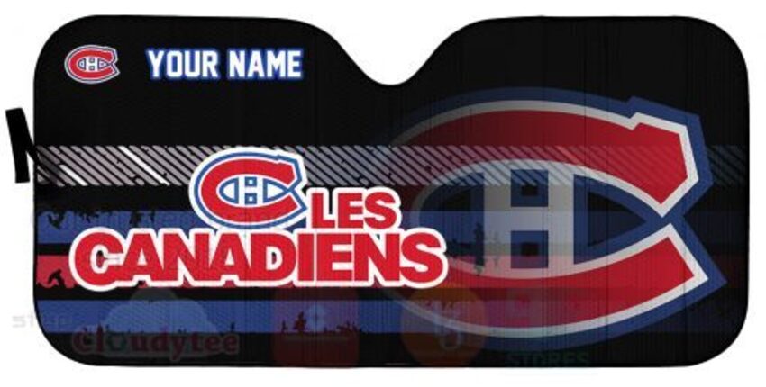 NHL Montreal Canadiens Personalized Car Sun Shade 1