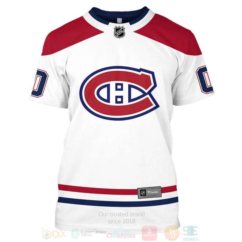 BEST NHL Montreal Canadiens Personalized White Full Printing 3D Hoodie, Shirt 7 NHL Montreal Canadiens Personalized White 3D Hoodie Shirt 1 2 3 4 5 6