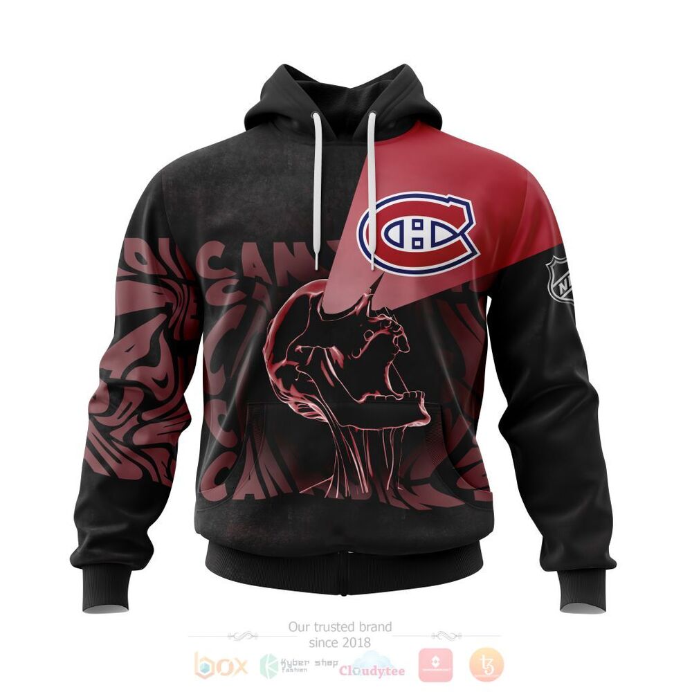 NHL Montreal Canadiens Specialized Skull Concepts Personalized 3D Hoodie Shirt