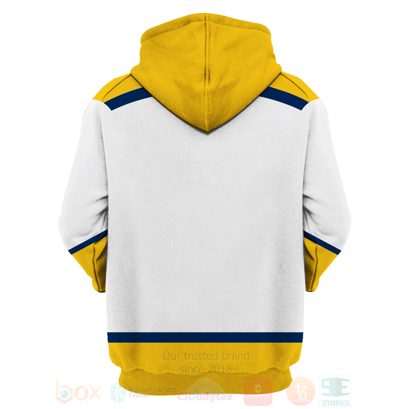 BEST NHL Nashville Predators Team White Unisex 3D Hoodie, Shirt 3 NHL Nashville Predators Team White 3D Hoodie Shirt 1 2