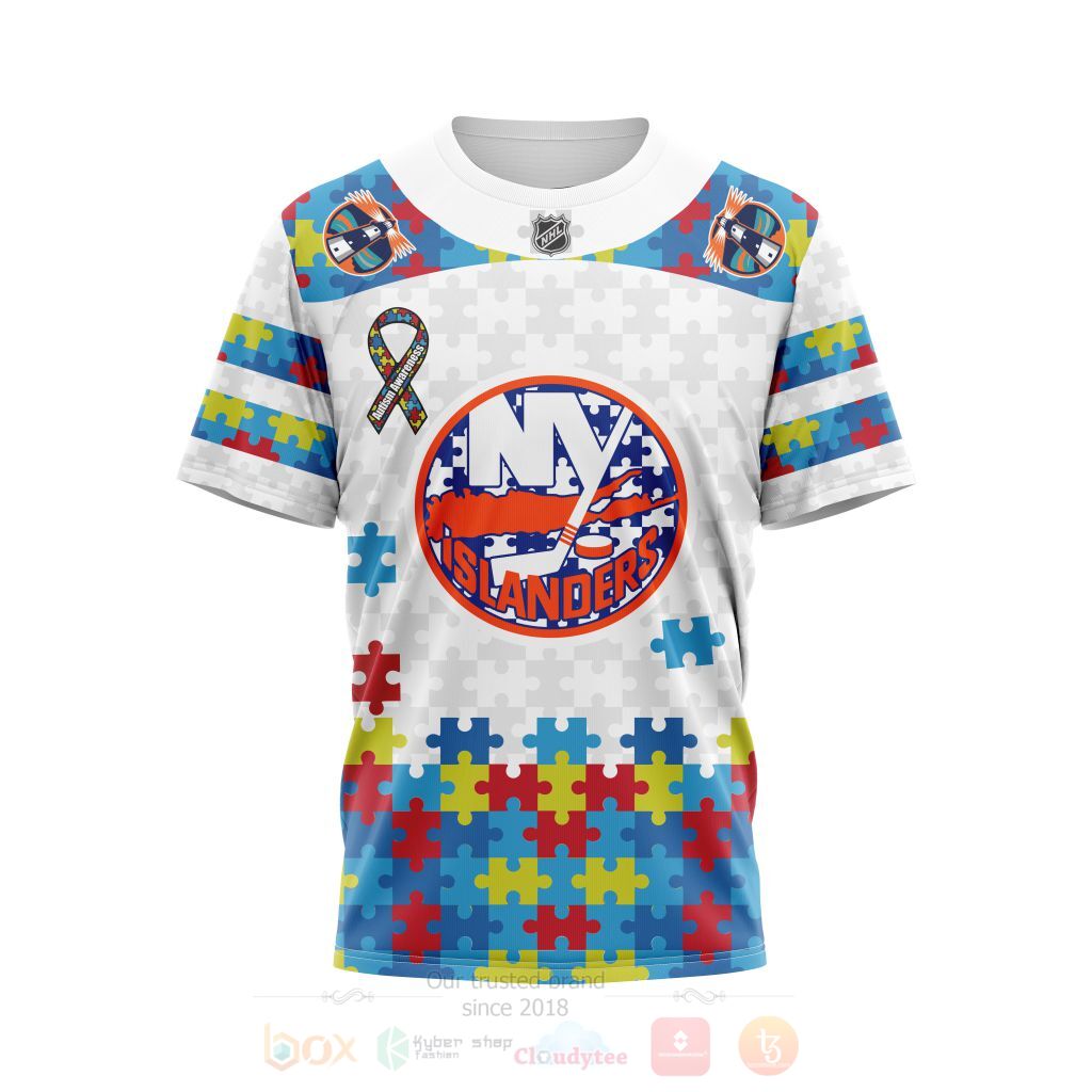 BEST NHL New York Islanders Autism Awareness Ver1 Personalized All Over Print Custom Hoodie, T-Shirt 4 NHL New York Islanders Autism Awareness Ver1 Personalized 3D Hoodie Shirt 1 2 3