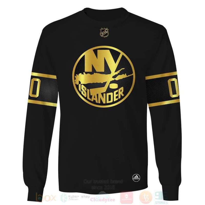 NHL New York Islanders Personalized Black 3D Hoodie Shirt 1 2 3 4