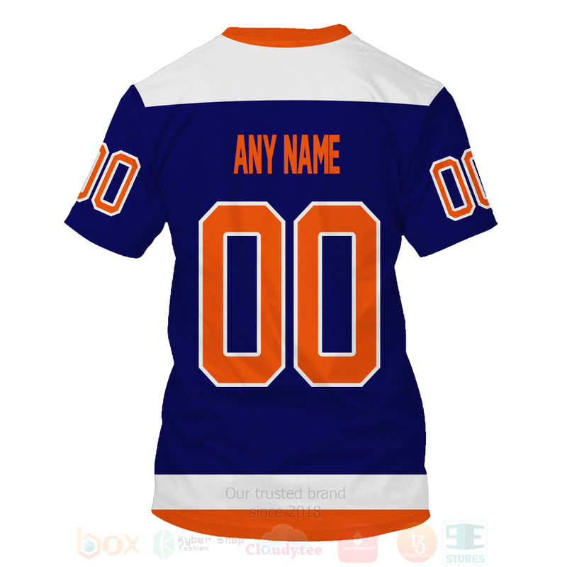 NHL New York Islanders Team Personalized Navy 3D Hoodie Shirt 1 2 3 4 5 6 7