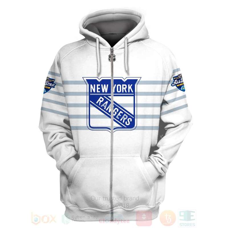 BEST NHL New York Rangers Team Personalized White Unisex 3D Hoodie, Shirt 2 NHL New York Rangers Team Personalized White 3D Hoodie Shirt 1