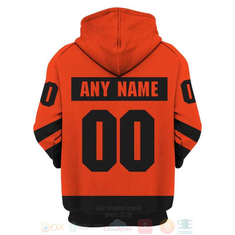BEST NHL Philadelphia Flyers Personalized Dark Orange Full Printing 3D Hoodie, Shirt 4 NHL Philadelphia Flyers Personalized Dark Orange 3D Hoodie Shirt 1 2 3