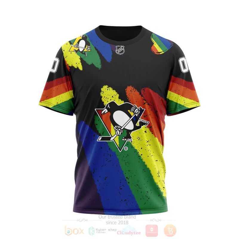 BEST NHL Pittsburgh Penguins LGBT Pride Personalized Custom All Over Print 3D Hoodie, Shirt 3 NHL Pittsburgh Penguins LGBT Pride Personalized Custom 3D Hoodie Shirt 1 2