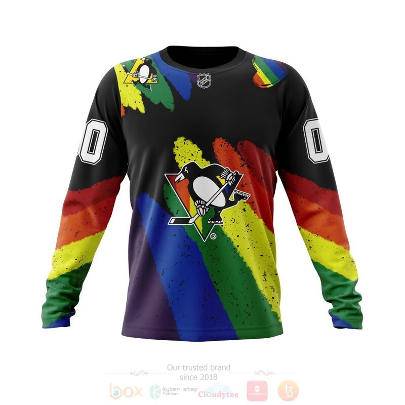 BEST NHL Pittsburgh Penguins LGBT Pride Personalized Custom All Over Print 3D Hoodie, Shirt 4 NHL Pittsburgh Penguins LGBT Pride Personalized Custom 3D Hoodie Shirt 1 2 3
