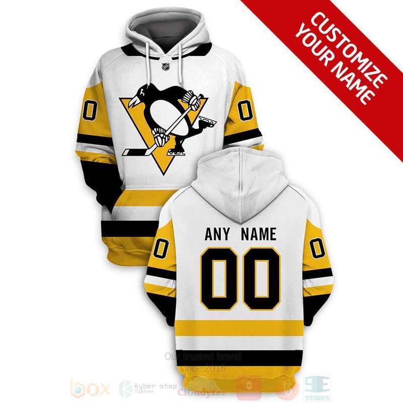 NHL Pittsburgh Penguins Personalized White 3D Hoodie Shirt