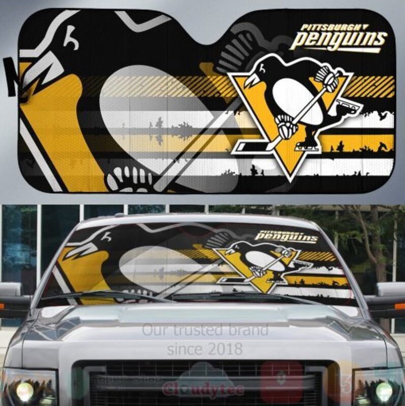 NHL Pittsburgh Penguins Universal Auto Car Sun Shade