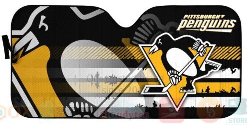 NHL Pittsburgh Penguins Universal Auto Car Sun Shade 1