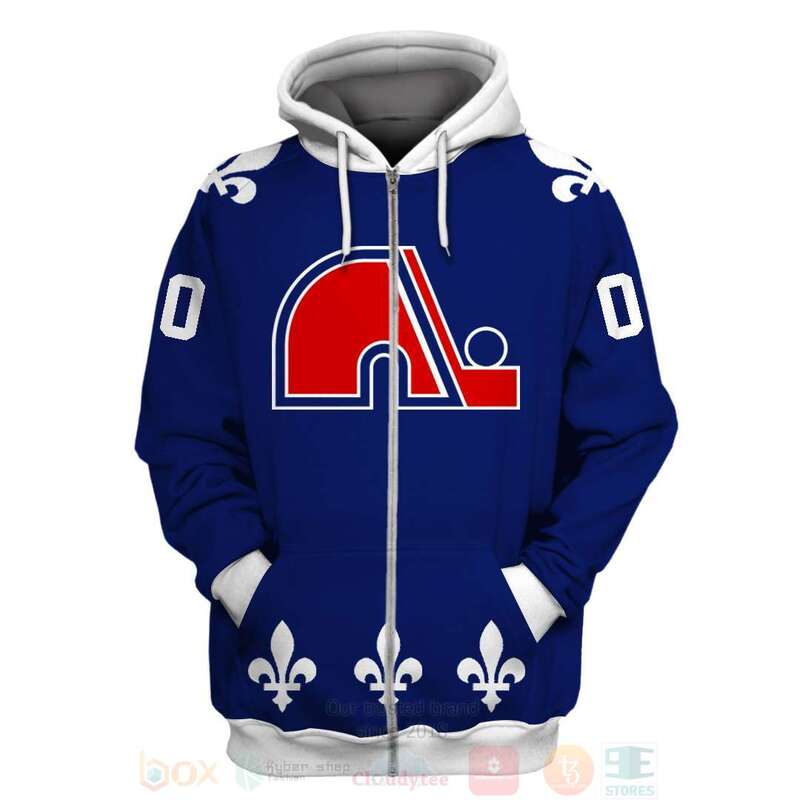 BEST NHL Quebec Nordiques Personalized Navy Full Printing 3D Hoodie, Shirt 2 NHL Quebec Nordiques Personalized Navy 3D Hoodie Shirt 1