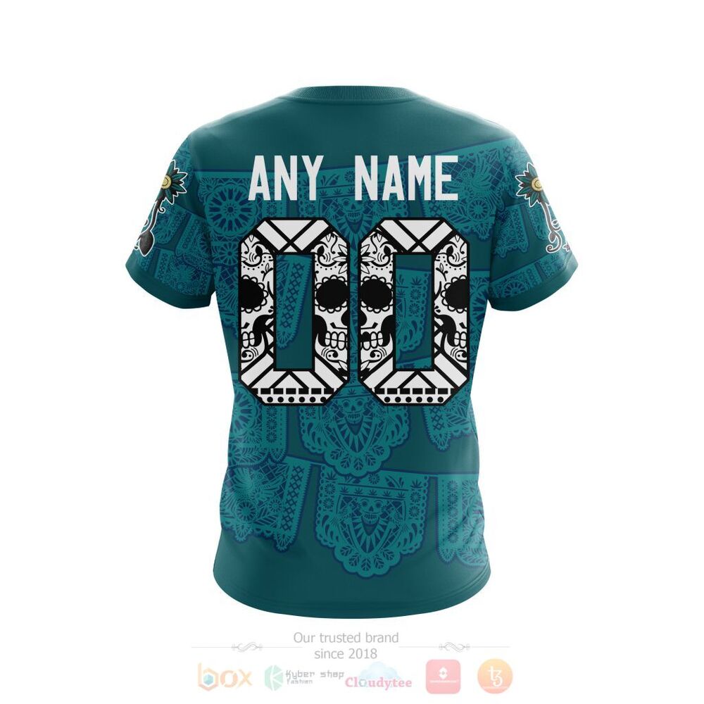 NHL San Jose Sharks Specialized Heritage Kits Personalized 3D Hoodie Shirt 1 2 3 4 5 6