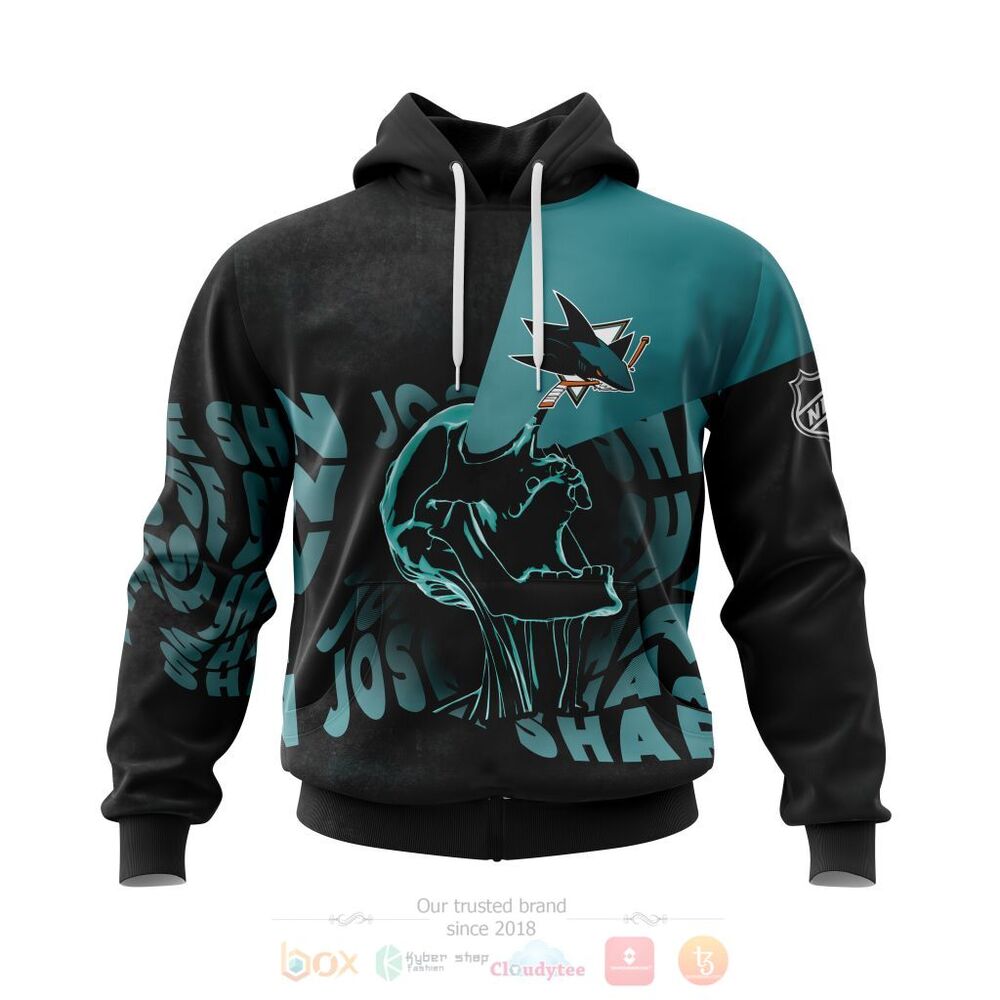 NHL San Jose Sharks Specialized Skull Concepts Personalized 3D Hoodie Shirt