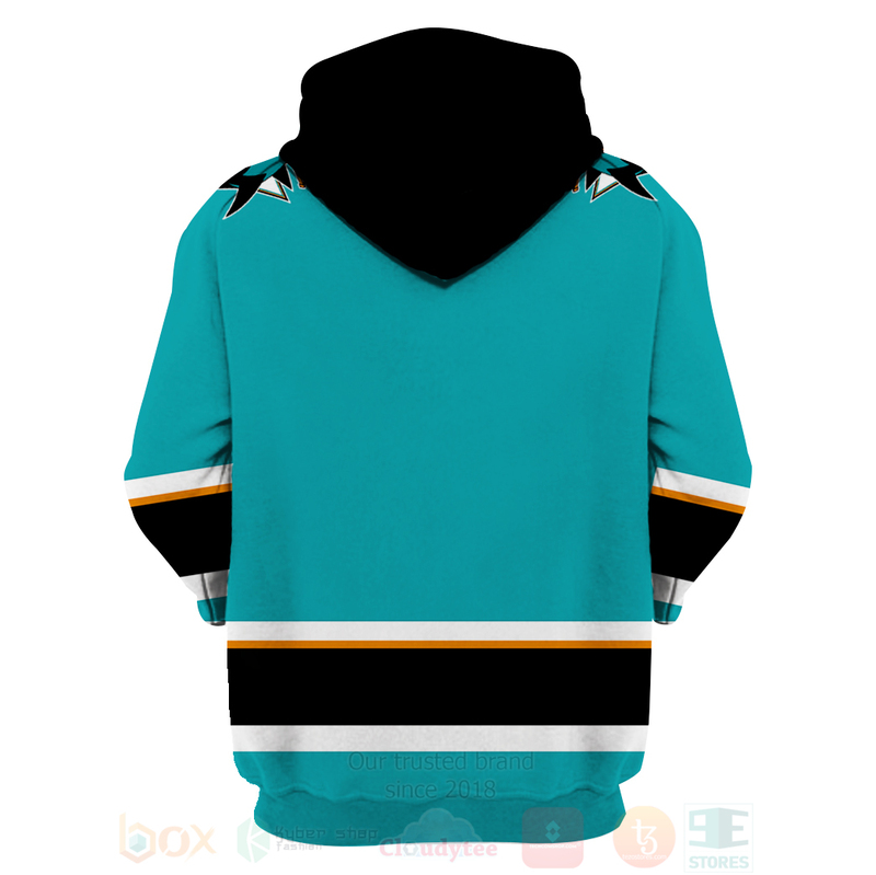 BEST NHL San Jose Sharks Team Blue Unisex 3D Hoodie, Shirt 3 NHL San Jose Sharks Team Blue 3D Hoodie Shirt 1 2
