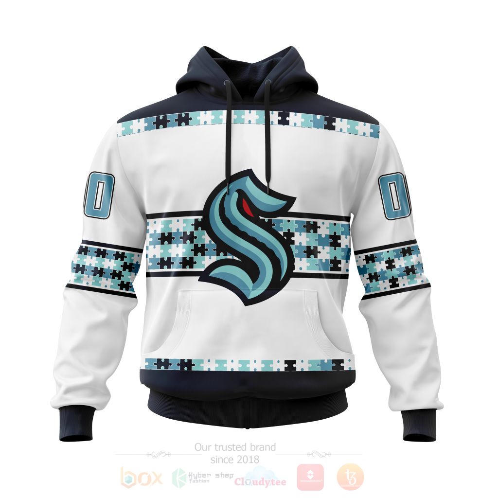 NHL Seattle Kraken Autism Awareness Ver3 Personalized 3D Hoodie Shirt
