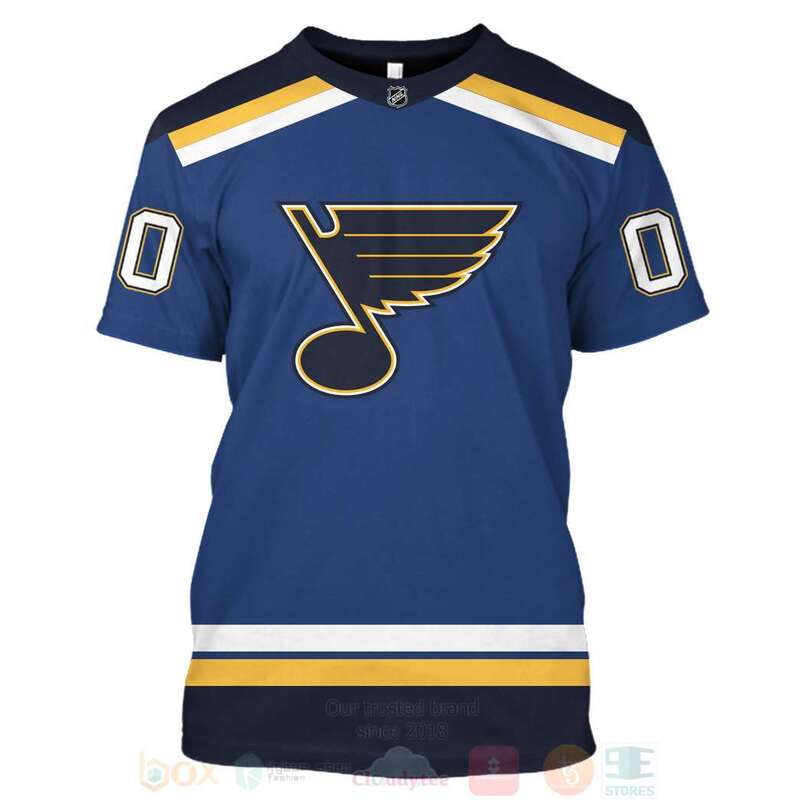 NHL St Louis Blues Personalized 3D Hoodie Shirt 1 2 3 4 5 6