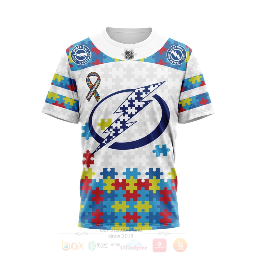 BEST NHL Tampa Bay Lightning Autism Awareness Ver1 Personalized All Over Print Custom Hoodie, T-Shirt 4 NHL Tampa Bay Lightning Autism Awareness Ver1 Personalized 3D Hoodie Shirt 1 2 3